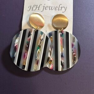Striped Multicolor Earrings